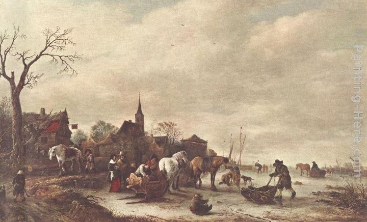 Isack van Ostade Winter Landscape